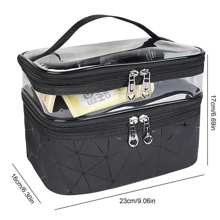 Double Layers Cosmetic Bag