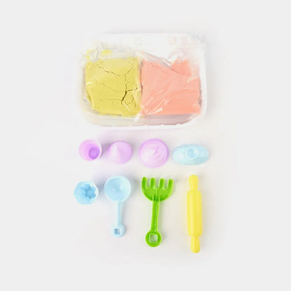 Play Sand Ice Cream Store Set with Colorful Magic Sand, Cones, Scoop & Creative Molds