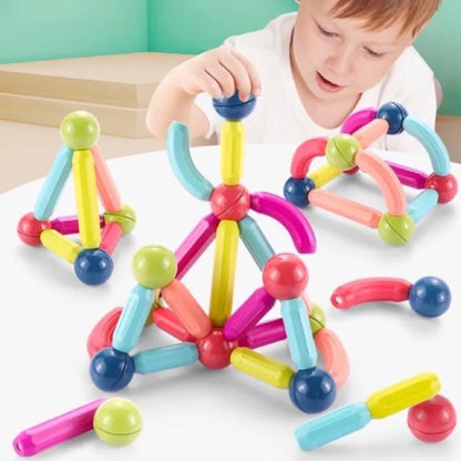 Magnet Bar Blocks | 36 Pcs Magnetic Sticks & Balls Building Toy 36 pcs