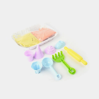 Play Sand Ice Cream Store Set with Colorful Magic Sand, Cones, Scoop & Creative Molds
