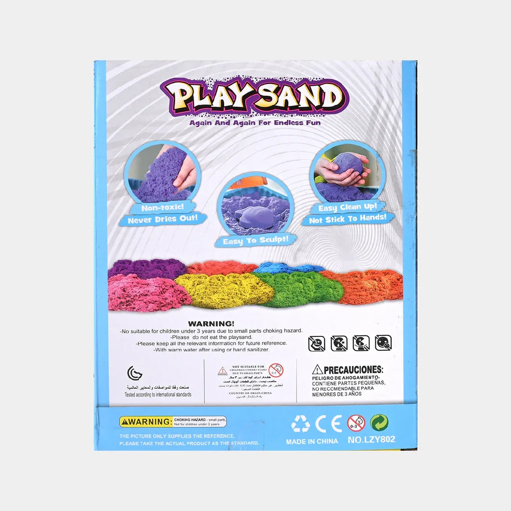 Play Sand Ice Cream Store Set with Colorful Magic Sand, Cones, Scoop & Creative Molds