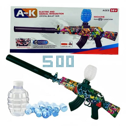 AK-47 Electric And Manual Gel Splatter Ball Blaster Gun | Integration Gun