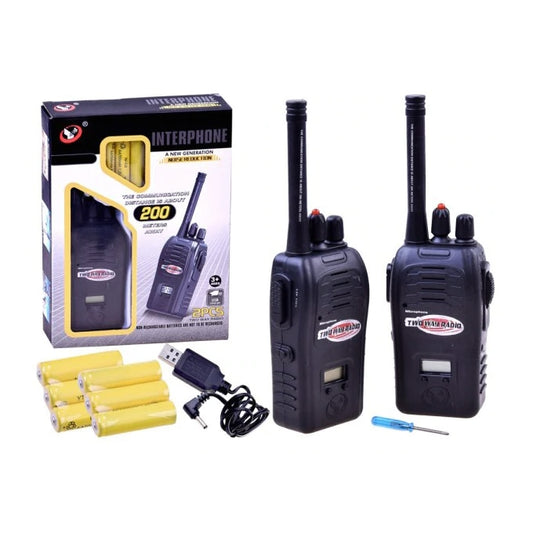 New Generation Noise Reduction Walkie Talkie 200 Meter Away For Kids – Re-chargeable