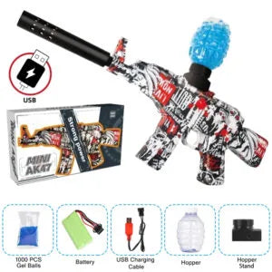 AK-47 Gel Blaster Soft Bullet Shooting Gun Toy For Kids