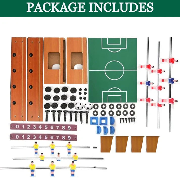 Portable Wooden Mini Table Football Game | Multiplayer Game