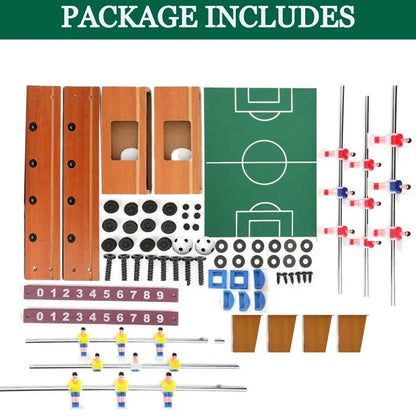 Portable Wooden Mini Table Football Game | Multiplayer Game