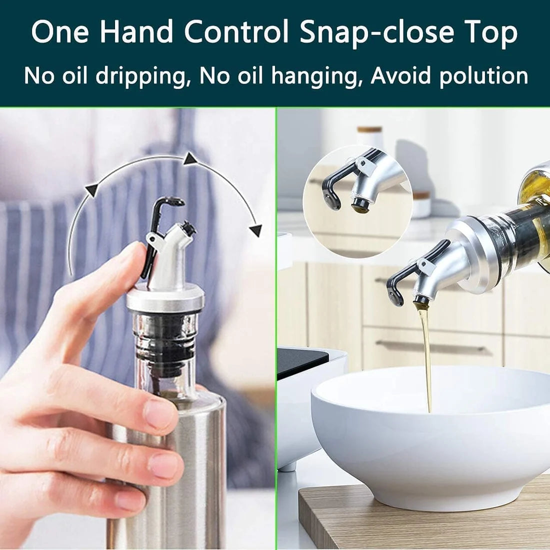 500ml steel cover oil bottle