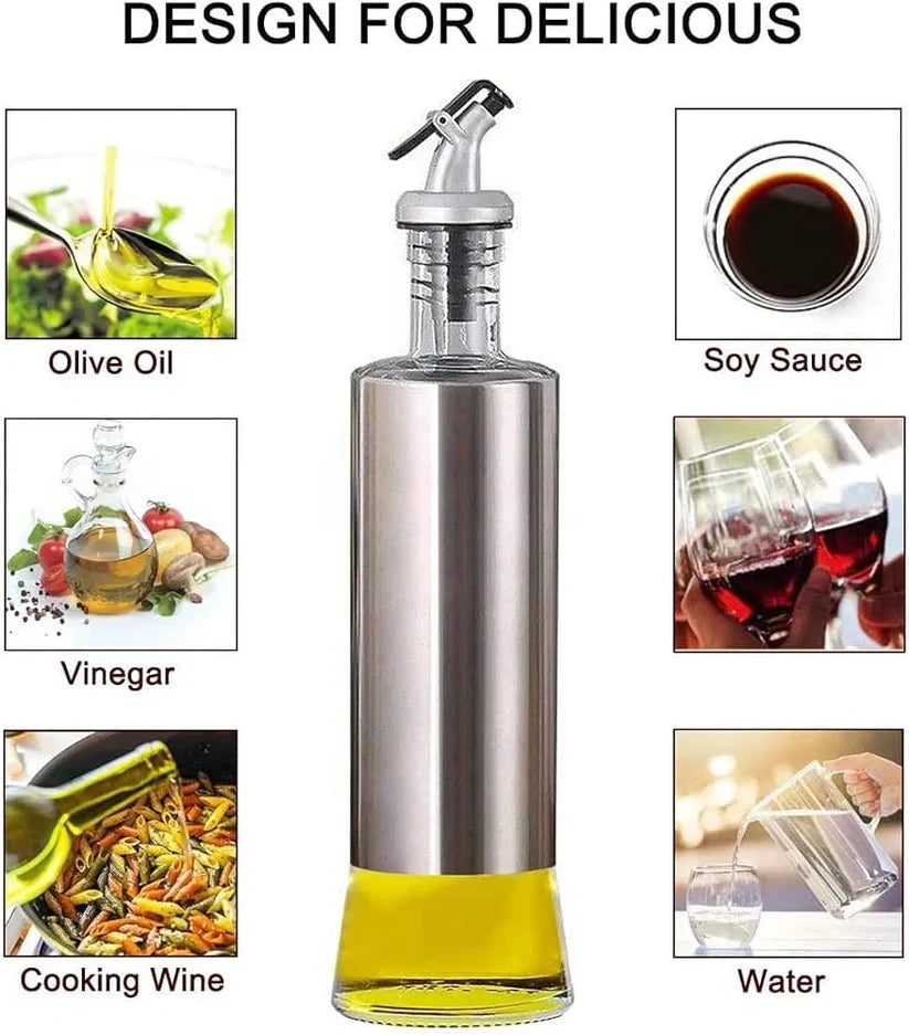 500ml steel cover oil bottle