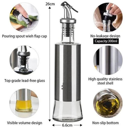 500ml steel cover oil bottle