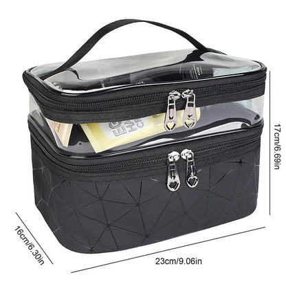 Double Layers Cosmetic Bag