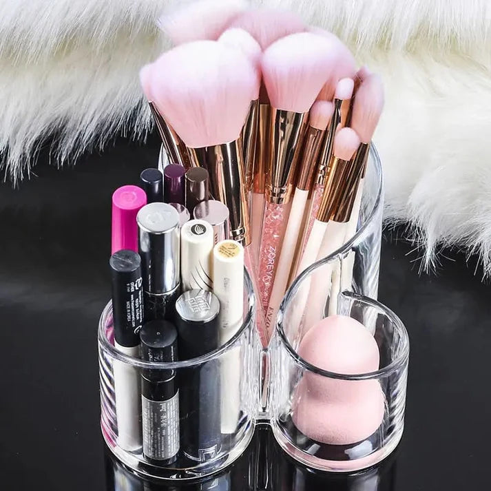 Acrylic brush holder