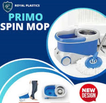 PRIMO WHEELER SPINMOP, Magic 360-Degree with Microfiber Mop Head