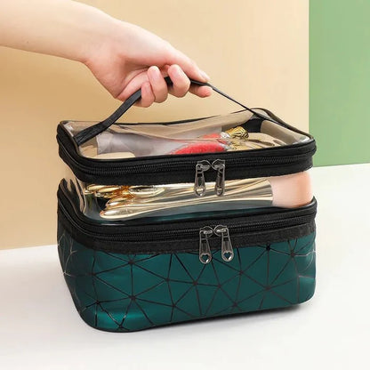 Double Layers Cosmetic Bag