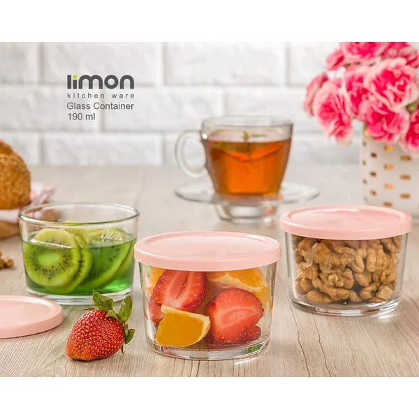 190ml Mini Glass Storage Bowl (1966) by Limon 3 PCS