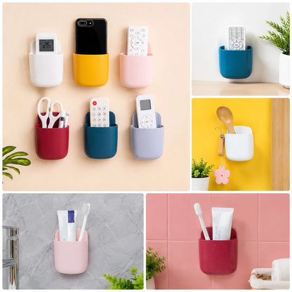 Wall Phone & Remote Holder with Bottom Charging Slot