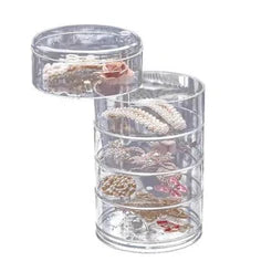 Transparent 360° Rotating Jewelry Box -