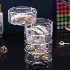 Transparent 360° Rotating Jewelry Box -