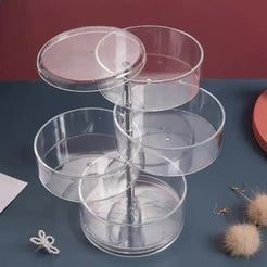 Transparent 360° Rotating Jewelry Box -