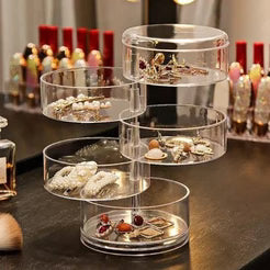 Transparent 360° Rotating Jewelry Box -